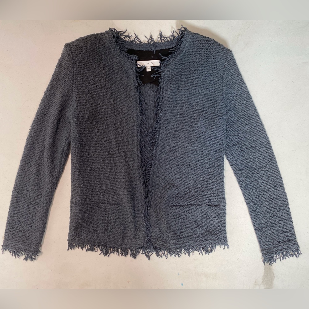 Like New IRO Shavanispe Raw Grey Blazer